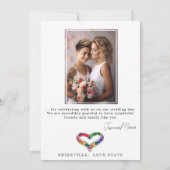 🌈 Danke mit Foto, verwoben im Stolz (Rückseite)