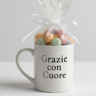 Danke mit Herz Chic Baby Shower Andenken Kaffeetasse