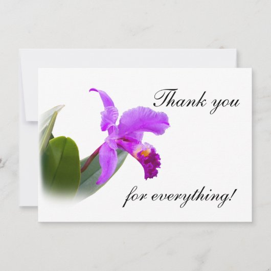 Danke mit Orchidee (Vorderseite)