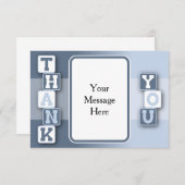 Danke, mit Text-Rahmen zu kardieren Dankeskarte (Vorne/Hinten)