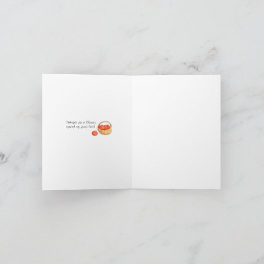 Danke mit viel Glück - langes Haar (Innenseite)