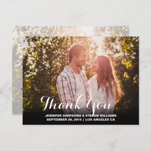 Danke | MODERN POSTCARD Postkarte (Vorne/Hinten)