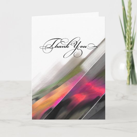 Danke. Moderne Abstrakte Malerei Dankeskarte (Vorderseite)