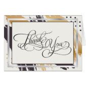 Danke | Moderne Paint Strokes und Typografie (Vorderseite (Horizontal))