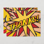 DANKE Moderne Personalisierte Sprechblase Ankündigungspostkarte (Vorne/Hinten)