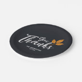 Danke. Moderner Erntedank. Pappteller (Schrägansicht)