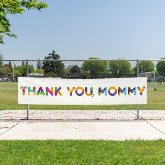 Danke, Mommy Colorful Banner (Insitu)