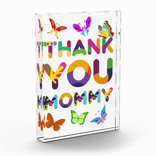 Danke, Mommy Colorful Fotoblock (Links)