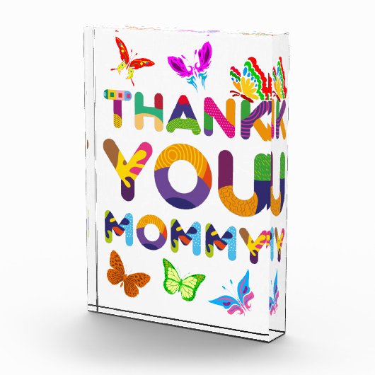 Danke, Mommy Colorful Fotoblock (Rechts)