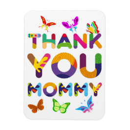 Danke, Mommy Colorful Magnet