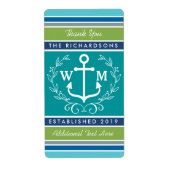 Danke Mongram Anchor Laurel Wreath Stripes (Vorne)