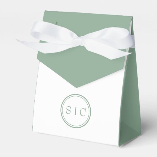 Danke Monogram Gastgeschenk Bag Geschenkschachtel (Vorderseite)