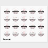 Danke, Monogram Wedding Stickers (Blatt)