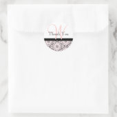 Danke, Monogram Wedding Stickers (Tasche)
