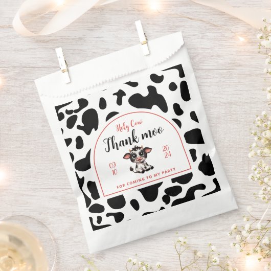 Danke moo niedlich geschenktütchen (Ausgeschnitten)