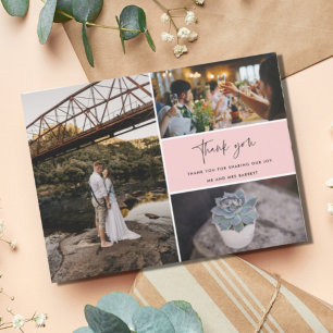 Danke Multi-Foto-Collage-Hochzeit