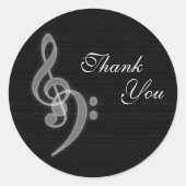 Danke - Music Round Stickers (Vorderseite)