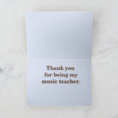 Danke Musik-Lehrer Kokopelli Flöte (Innenseite)