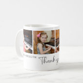 Danke Musiklehrer 4 Foto Modern Kaffeetasse (Vorderseite Links)