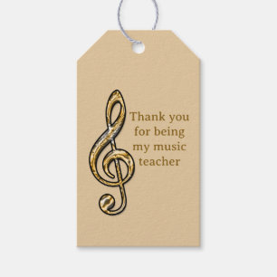 Danke Musiklehrer Gold Silber Violinschlüssel Geschenkanhänger