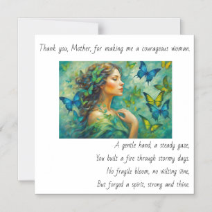 Danke, Mutter Gedicht Magnetkarte Magneteinladung