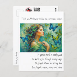 Danke, Mutter Gedicht Postkarte