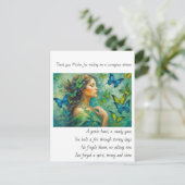 Danke, Mutter Gedicht Postkarte (Stehend Vorderseite)