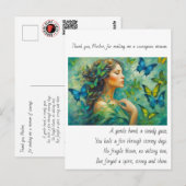 Danke, Mutter Gedicht Postkarte (Vorne/Hinten)