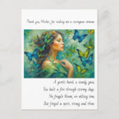 Danke, Mutter Gedicht Postkarte (Vorderseite)