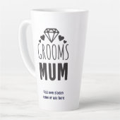 Danke Mutter von Groom Brautparty Floral Geschenk Milchtasse (Linke Ecke)