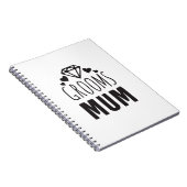 Danke Mutter von Groom Brautparty Floral Geschenk Notizblock (Rechte Seite)