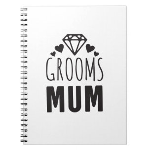 Danke Mutter von Groom Brautparty Floral Geschenk Notizblock