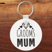 Danke Mutter von Groom Brautparty Floral Geschenk Schlüsselanhänger (Vorderseite)