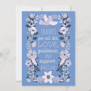 Danke, Mutti Skandinavische Volkskunstschätzung Feiertagskarte