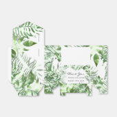 Danke Name Datum White Tropic Monstera Gefallen Ge Geschenkschachtel (Ungefaltet)