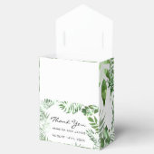 Danke Name Datum White Tropic Monstera Gefallen Ge Geschenkschachtel (Geöffnet)