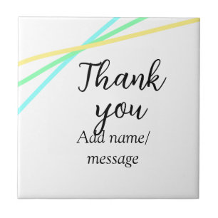 Danke Namen Nachricht einfach stilvolle Kalligrafi Fliese