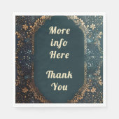 Danke Napkins Hochzeitsdekor Serviette (Vorderseite)