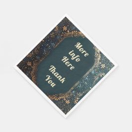 Danke Napkins Hochzeitsdekor Serviette