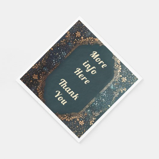 Danke Napkins Hochzeitsdekor Serviette (Ecke)