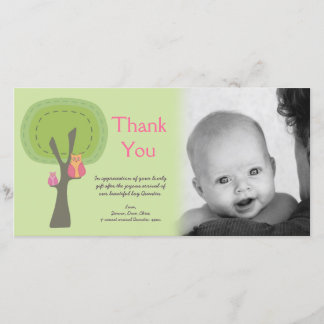 Danke neue Baby-Ankunfts-Geschenk-Fotokarte