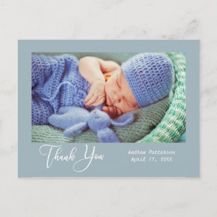 Danke   Neues Baby-Foto Postkarte