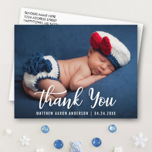 Danke neues Baby Modern Postkarte