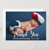 Danke neues Baby-moderne Karte (Vorne/Hinten)