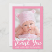 Danke neues Baby-Rosa (Vorderseite)