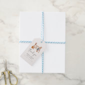 Danke | Niedlich Boho Kleidung Kinderdusche Geschenkanhänger (Mit Garn)