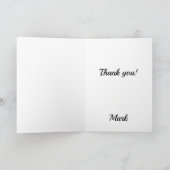 Danke Niedlich Cat Feiertagskarte (Innenseite)