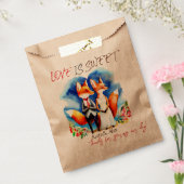 Danke, Niedlich Fox Couple, Liebe ist süße Hochzei Geschenktütchen (Versiegelt)