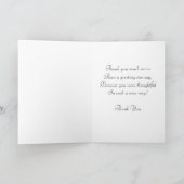 Danke, niedliche Hundkarte Dankeskarte (Innenseite)