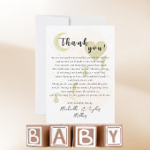 Danke Note Card Oh Babies! Neutrale Twins